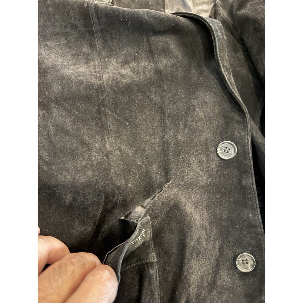 Scully Mens Black Button Up Cowboy Ranch Rodeo Western Blazer Jacket 44 *Flaws* - Picture 11 of 11